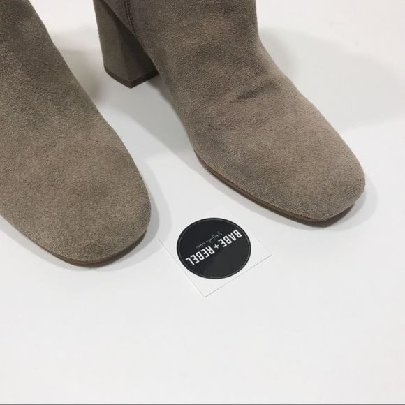 NWOT Franco Sarto Suede Block Heel Ankle Boots Size 6.5 - Picture 3 of 8